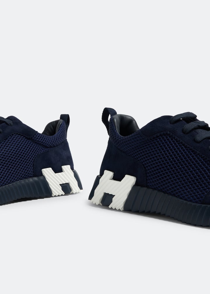 Hermès Pre-Loved  Bouncing Sneakers Navy