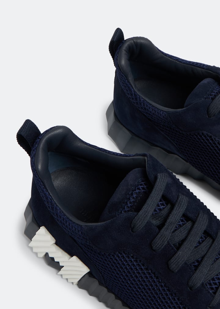 Hermès Pre-Loved  Bouncing Sneakers Navy