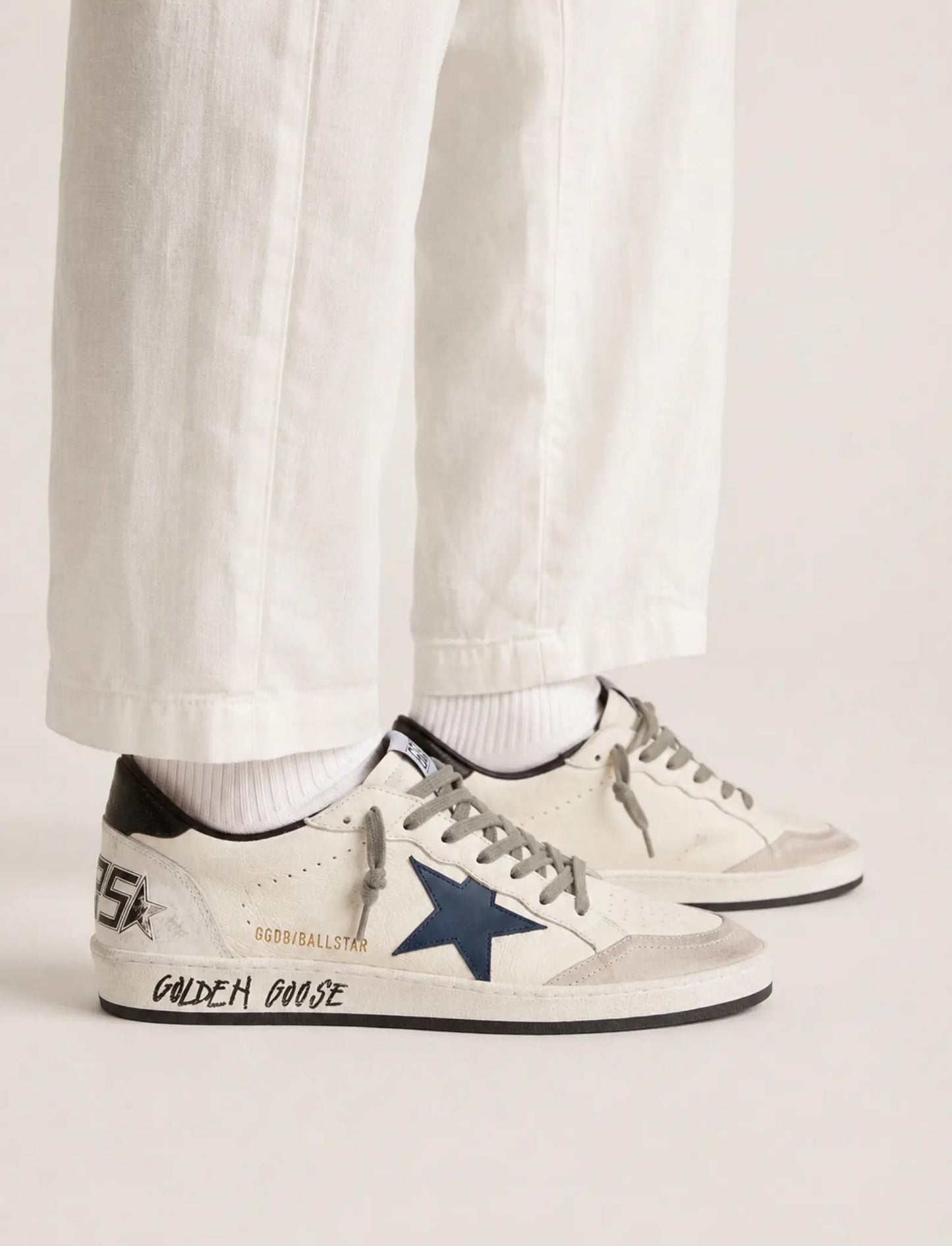 Golden Goose Ball Star White Sneakers